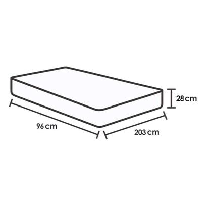 Imagem de Colchão Solteirão Molas Ensacadas MasterPocket King Best Euro Pillow Clean (96x203x28) - Anjos