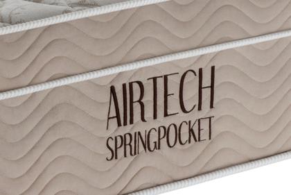 Imagem de Colchão Solteirão Ortobom Airtech Pocket 108x198x35cm Bege/Branco