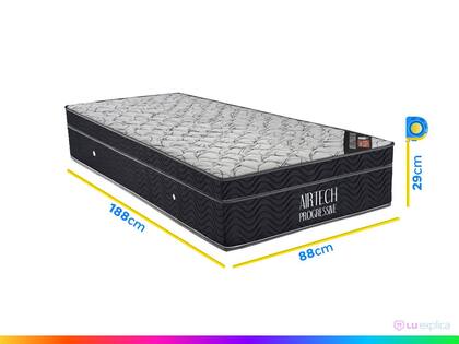 Imagem de Colchão Solteiro Airtech Molas Nanolastic (29x88x188) Preto