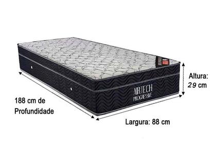 Colchão Solteiro Airtech Progressive 29X188X88 Ortobom - Alpoim Imagem de Colchão Solteiro Airtech Progressive 29X188X88 Ortobom
