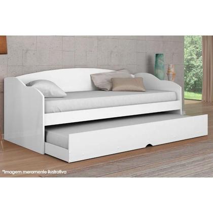 Imagem de Colchão Solteiro D28 Comfortpedic (2un) + Sofá Cama Funny II Branco