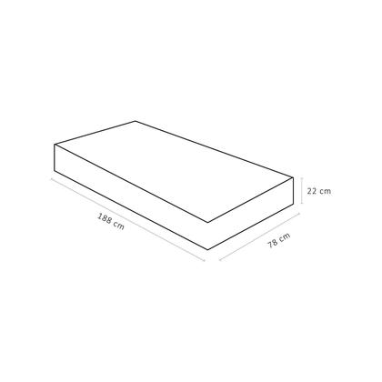 Imagem de Colchão Solteiro D28 Physical Mega Resistente (78X188X22)Solteirinho