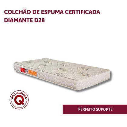 Imagem de Colchão Solteiro de Espuma Orthocrin Diamante D28 - 88x188x16