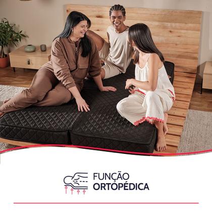 Imagem de Colchão Solteiro Dobrável 3 em 1 Espuma D33 Firme a Vácuo BF Colchões