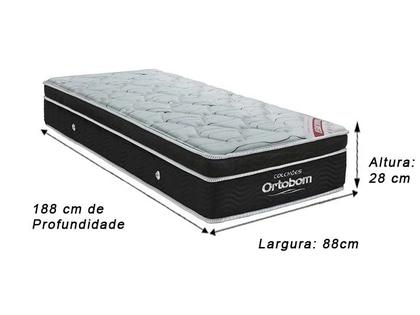 Imagem de Colchão Solteiro Elegant Superpocket 28X188X88 Ortobom