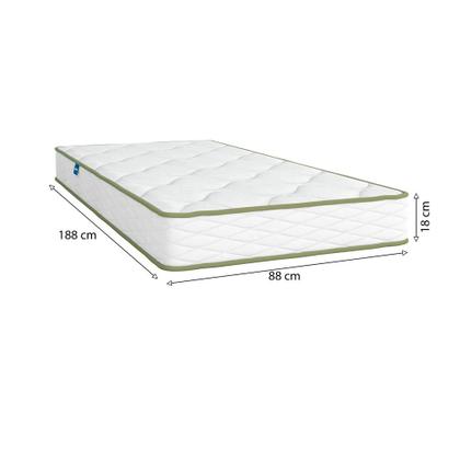 Colchão Solteiro Espuma D28 Macia 88x188x18 Branco Dupla Face Marie Umaflex Imagem de Colchão Solteiro Espuma D28 Macia 88x188x18 Branco Dupla Face Marie Umaflex