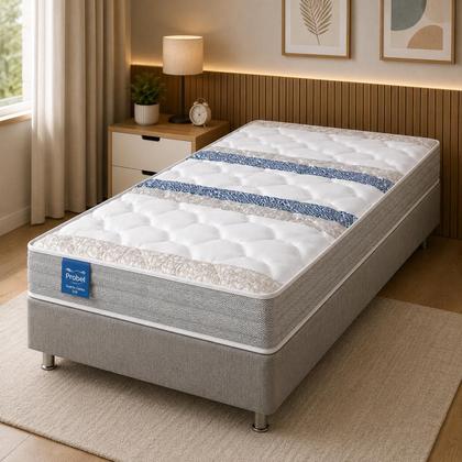 Imagem de Colchão Solteiro Espuma D28 Ortopédico Macio Confortável Firme Alta Qualidade Resistente Antialérgico Antiácaro 188x88x14cm Probel