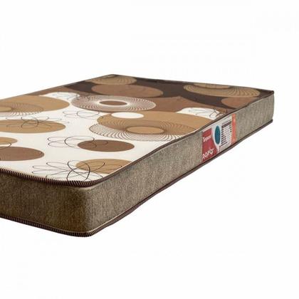 Imagem de Colchão Solteiro Espuma D33 Turquesa 88cm X 188cm X 12cm Marrom Estampado Prorelax Marrom