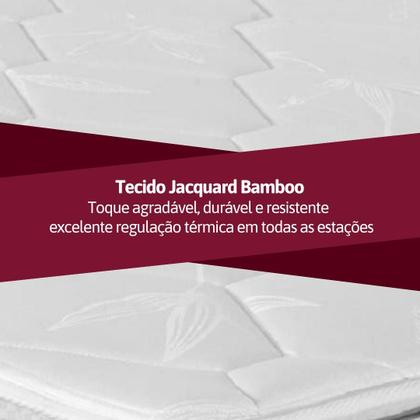 Imagem de Colchão Solteiro Espuma D45 Orthocrin Royal Saúde Plus - 88x188x18 Alto Suporte Espuma Certificada Tecido Antialérgico