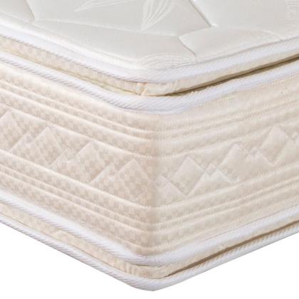 Imagem de Colchão Solteiro Espuma D45 Orthocrin Royal Saúde Plus Pillow top 88x188x24 Alto Suporte Conforto Firme