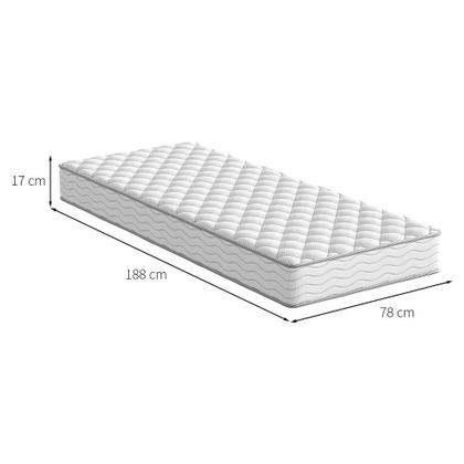 Imagem de Colchão Solteiro Howie Espuma D28 (17x78x188) Branco