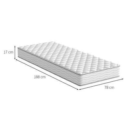 Colchão Solteiro Howie Espuma D45 (17x78x188) Branco - Mobly Imagem de Colchão Solteiro Howie Espuma D45 (17x78x188) Branco