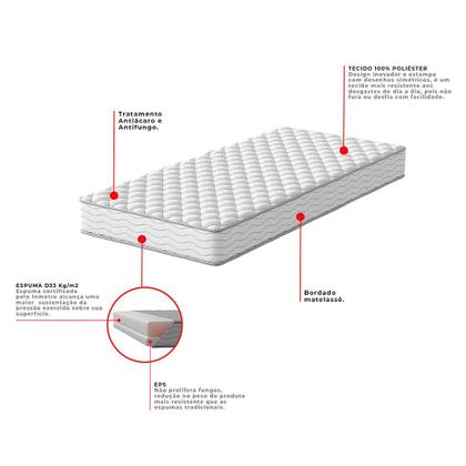 Imagem de Colchão Solteiro Howie Misto D33 (17x78x188) Branco