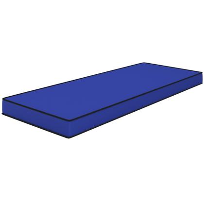 Imagem de Colchão Solteiro Impermeável em Napa Plumatex Alojamento Espuma D28 Real 78x188x12cm Hospitalar Antiacaro Ortopédico Fácil Limpeza Azul Resistente