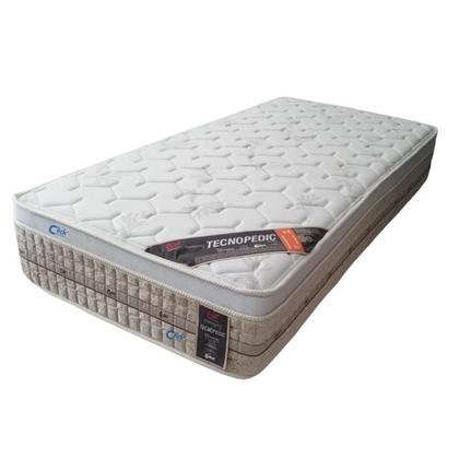 Imagem de Colchão Solteiro King Castor Premium Molas Tecnopedic One Face King 96x203x30  Medida Especial  Resistente Firme