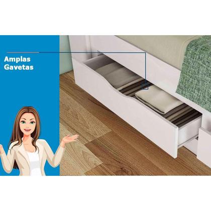 Imagem de Colchão Solteiro Light D33 Ortobom + Cama Invicta c/ 2 Gavetas Atacama