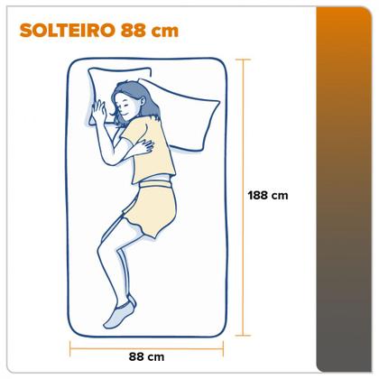 Imagem de Colchão Solteiro Miami Molas Ensacadas 88x188x22cm