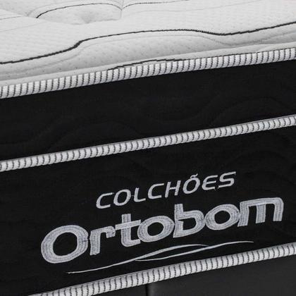 Colchão Solteiro Molas Ensacada Elegant Superpocket (28x88x188) Preto - Ortobom Imagem de Colchão Solteiro Molas Ensacada Elegant Superpocket (28x88x188) Preto