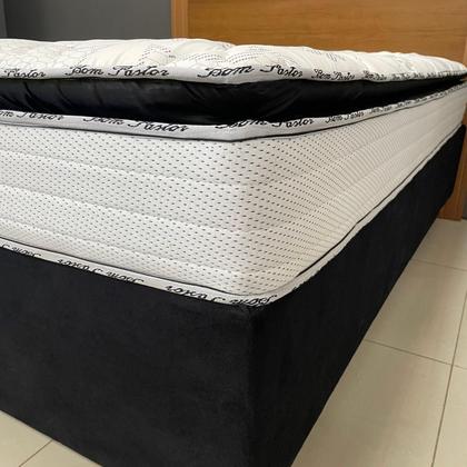 Imagem de Colchão Solteiro Molas Ensacadas Belize + Base 088x188x66