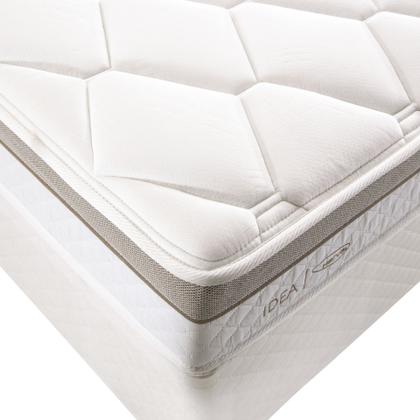 Imagem de Colchão Solteiro Molas Ensacadas Herval 88cm Bali Pillow Top com EcoSpuma Cama Box