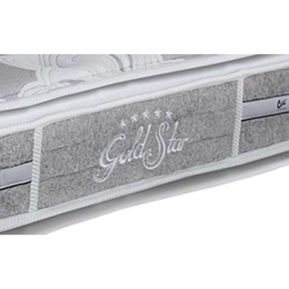 Imagem de Colchão Solteiro Molas Ensacadas Pocket Gold Star SLX Gran Plush Látex Pillow Top (78x188x30) - Castor