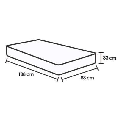 Imagem de Colchão Solteiro Molas Maxspring Koln Pillow (88x188x33) - Herval