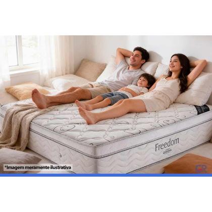 Imagem de Colchão Solteiro Molas Visco Ensacadas SuperPocket Freedom OrtoPillow (78x188x32) - Ortobom