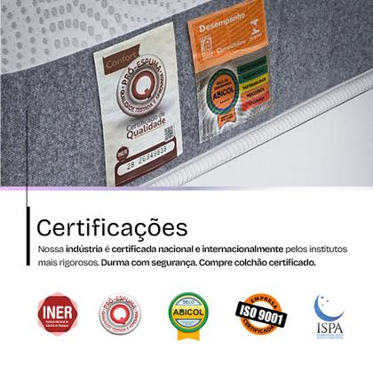 Imagem de Colchão Solteiro Ortopédico BF Antistress a Vácuo 88x188cm BF Colchões