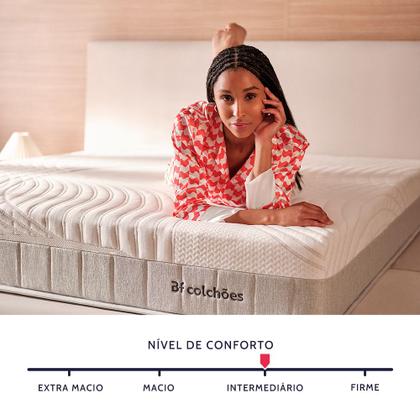 Imagem de Colchão Solteiro Ortopédico BF Antistress a Vácuo 88x188cm BF Colchões