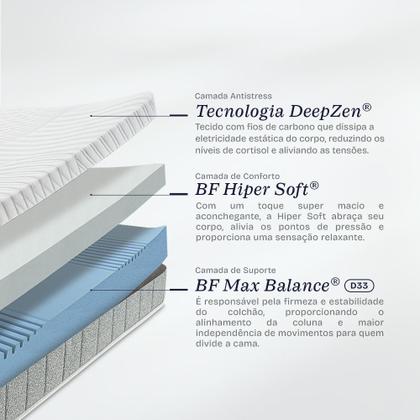 Imagem de Colchão Solteiro Ortopédico BF Antistress a Vácuo 88x188cm BF Colchões