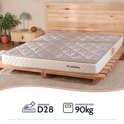 Imagem de Colchão Solteiro Ortopédico de Espuma D28 a Vácuo 78x188cm BF Colchões