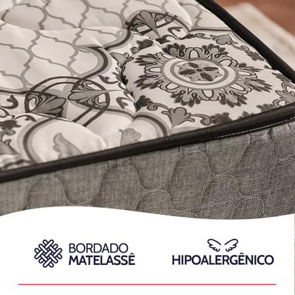 Imagem de Colchão Solteiro Ortopédico Firme Sleep Time 88x188x17cm BF Colchões