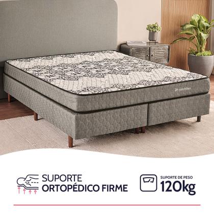 Imagem de Colchão Solteiro Ortopédico Firme Sleep Time 88x188x17cm BF Colchões