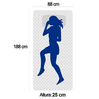 Imagem de Colchão Solteiro SerenePrime Molas Ensacadas 88x188x25 Marrom