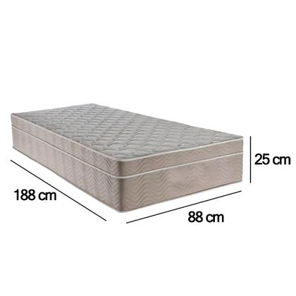 Imagem de Colchão Solteiro SerenePrime Molas Ensacadas 88x188x25 Marrom