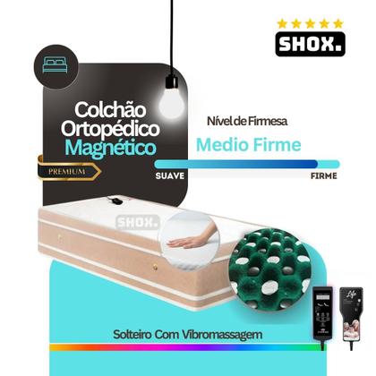 Imagem de Colchão Solteiro Shox Gold Com Vibromassagem Ortopédico 188X088X020cm