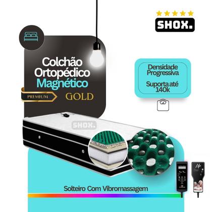 Imagem de Colchão Solteiro Shox Gold Com Vibromassagem Ortopédico 188X088X020cm