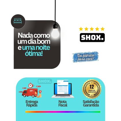 Imagem de Colchão Solteiro Shox Gold Com Vibromassagem Ortopédico 188X088X020cm