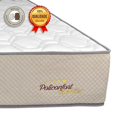 Imagem de Colchão Sono Terapia Bege D33 Queen PoliConfort 158x198x26