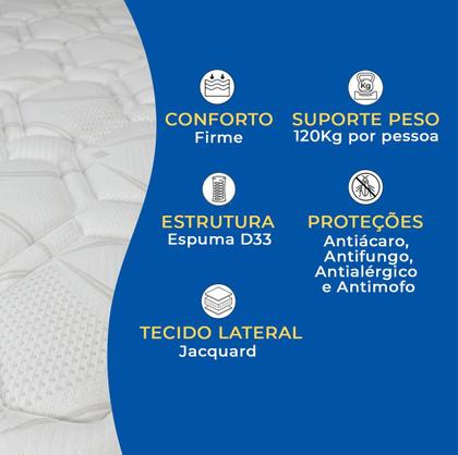 Imagem de Colchão Sono Terapia Queen Espuma D33 PoliConfort 26cm