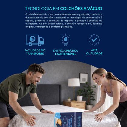 Imagem de Colchão Sonos Sense Argentum Solteiro Ortopédico Espuma D33 88x188x19 a Vácuo