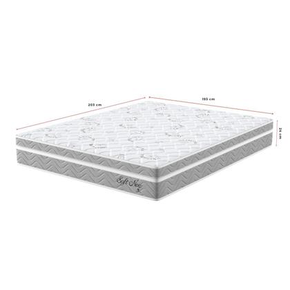 Imagem de Colchão Super King 193x203x24cm Molas Ensacadas Soft New