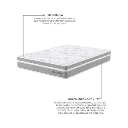 Imagem de Colchão Super King 193x203x24cm Molas Ensacadas Soft New