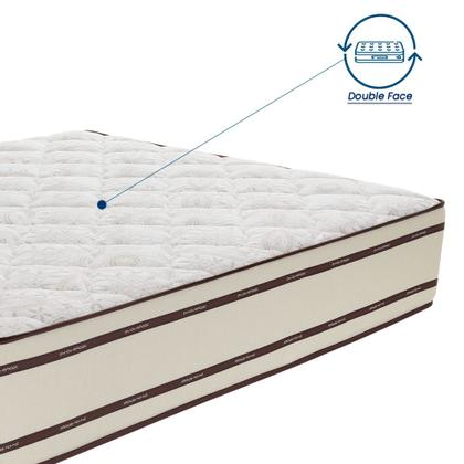 Imagem de Colchão Viúva 128x188x30 Prata Prorelax Molas Ensacadas Pillow In Duplo - Bege