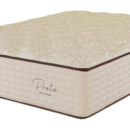 Imagem de Colchão Viúva 128x188x30 Prata Prorelax Molas Ensacadas Pillow In Duplo - Bege