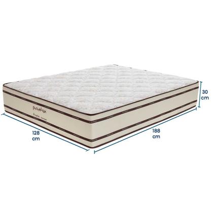 Imagem de Colchão Viúva 128x188x30 Prata Prorelax Molas Ensacadas Pillow In Duplo - Bege