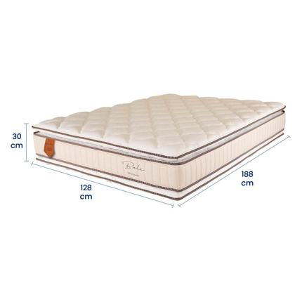 Imagem de Colchão Viúva 128x188x30 Prorelax Bali Molas Ensacadas Pillow Top Duplo