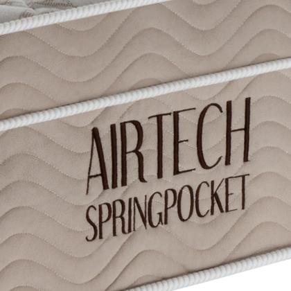 Imagem de Colchão Viúva Airtech Spring Mola Superpocket (25x128x188) Bege