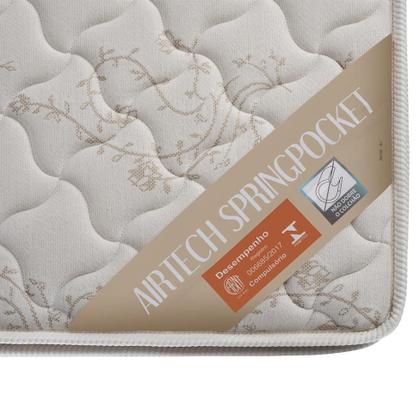 Imagem de Colchão Viúva Airtech Spring Mola Superpocket (25x128x188) Bege