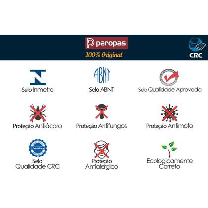 Imagem de Colchão Viúva Anatômico D45 / Conforto Mega Firme Euro Pillow (128x188x25) - Paropas